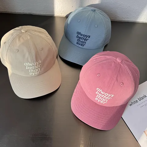 Women Men Casual Cotton Polyester Baseball Cap Letter Embroidery Always Better Than Ever Soft Top Adjustable Sun Hat