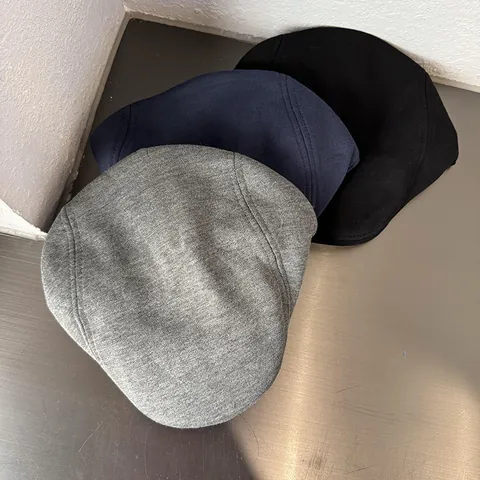 Vintage Britischer Stil Schiebermütze Für Damen Herren Verstellbare Baumwolle Polyester Flache Kappe Atmungsaktive Maler Beret