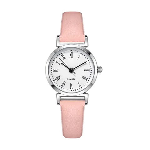 Reloj Cuarzo Mujer Minimalista Esfera Pequeña Correa Cuero PU Casual Moda Reloj Analogico Vestido Estudiante