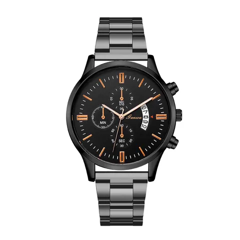 Herren Quarzuhr Edelstahl Business Lässig Kalender Armbanduhr Mode Analog Wasserdichte Uhr Für Herren