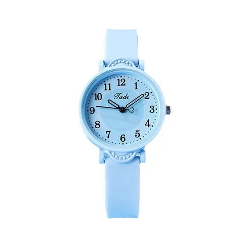 Reloj de Cuarzo para Mujer Moda Casual Esfera Redonda Reloj Analógico de Cuarzo Impermeable Diario Reloj de Pulsera de Estudiante Correa Color Caramelo