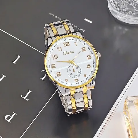 Herren Business Quarzuhr Legierung Stahlband Wasserdicht Leuchtend Kalender Lässig Analog Mode Armbanduhr Für Männer
