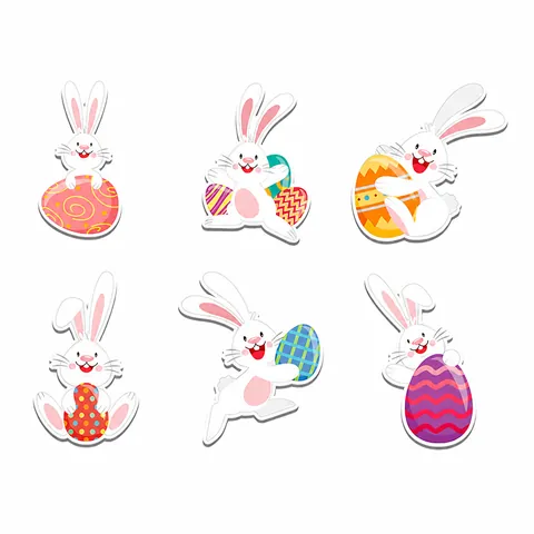 Decoraciones en Espiral Colgantes de Conejo y Huevo de Pascua Adornos de Techo para Fiesta de Vacaciones Hogar Escuela