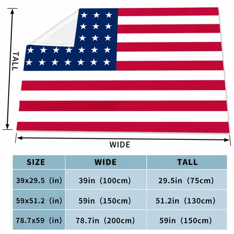 Manta del Día de la Independencia Cuatro de Julio de Franela Suave Manta Patriótica Bandera de los Estados Unidos Estrellas Franjas Manta Decorativa para Sofá Hogar Oficina