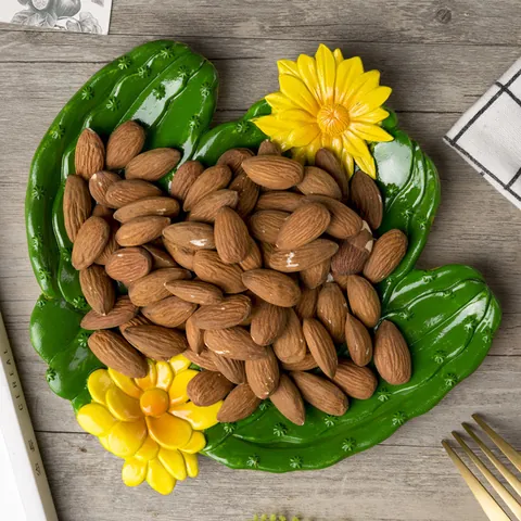 Synthetic Resin Plant Fruit Tray Sunflower Cactus Storage Box Decorative Tray Jewelry Organizer Desktop Ornament