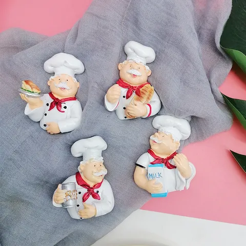 Creative Cartoon Chef Shape Power Plug Hook Resin Wall Mounted Cord Storage Rack Resin Socket Holder Decorative Cable Organizer