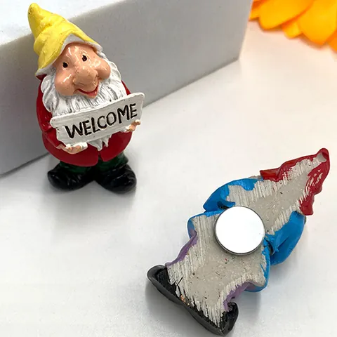 3D Cartoon Zwerg Kühlschrankmagnete Süße Harz Zwerg Kühlschrankmagnete Handbemalt Europäischer Stil Home Küche Deko Ornamente