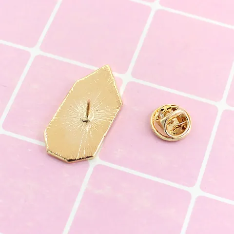 Magic Crystal Prism Enamel Pin Gold Alloy Cartoon Brooch With Stars Magic Text Fashion Jewelry Accessories For Women
