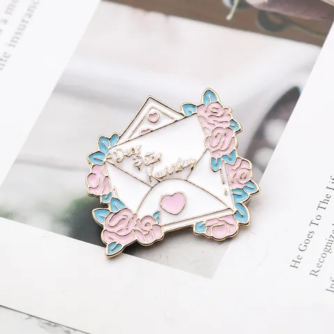 Enamel Pin Badge Alloy Retro Typewriter Book Coffee Phone Letter Literary Brooch For Writers Readers