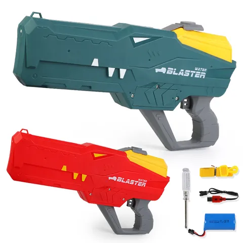 Pistola ad Acqua Elettrica a Coccodrillo Raffica Automatica Alta Capacità Giocattolo Estivo all'Aperto per Bambini