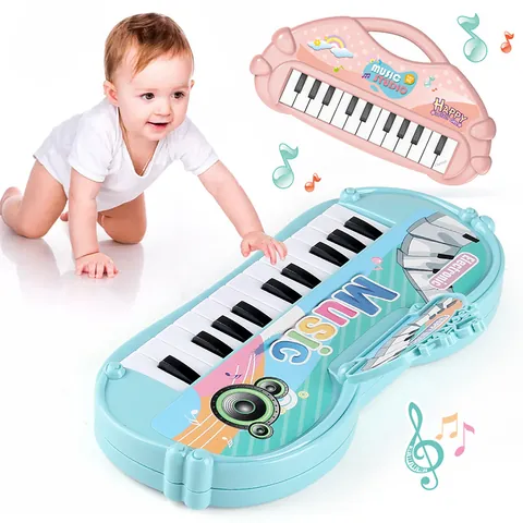 Pianoforte Elettronico per Bambini 13 Tasti Tastiera Musicale Educativa Portatile Design Corona Mini Pianoforte Strumento Musicale per Bambini Piccoli