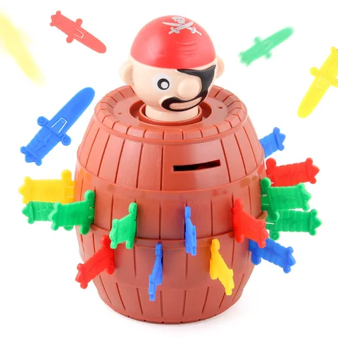 Interaktives Piratenfass Spielzeug Mit Pop-Up-Aktion Und Sparschwein-Funktion Mehrspieler-Brettspiel Für Kinder Party Geschenk