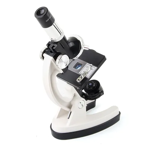 Educational Kids Microscope Science Kit STEM Biology Laboratory Aluminum-Magnesium Alloy High Magnification For Students