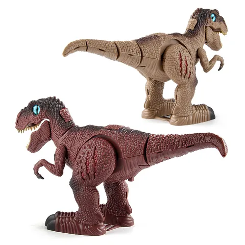 DIY Assembly Electric Walking Tyrannosaurus Rex Dinosaur Building Kit Realistic T-Rex Robot Toy For Kids Boys Educational Gift