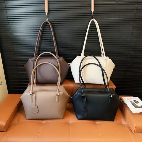 Dames Grote Capaciteit Oksel Tote Tas Minimalistisch Lychee Textuur Schoudertas Dagelijks Woon-Werkverkeer Handtas Werktas