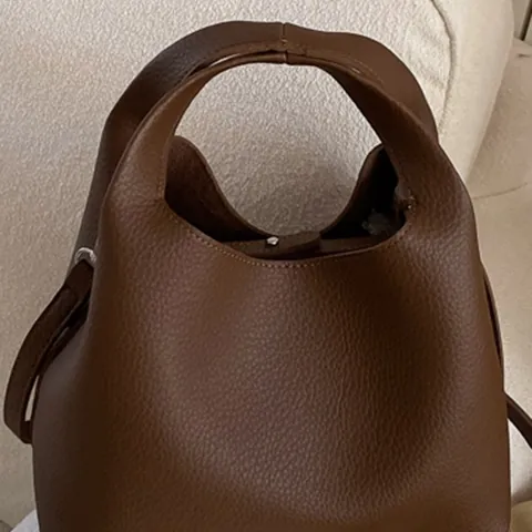 Damen Minimalistisch Litschikorn PU Leder Beuteltasche Mode Schulter Umhängetasche Retro Casual Schalentasche