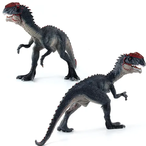 Realistic Dilophosaurus Dinosaur Model Toy Solid Plastic Action Figure For Kids Early Education Home Decor Ornament Gift