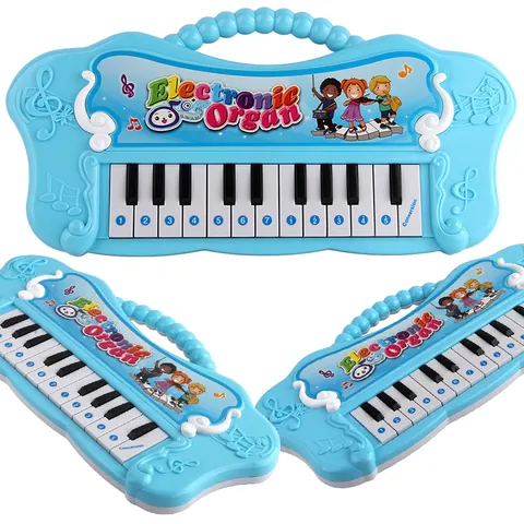 Children Educational Musical Instrument Simulation Electronic Piano Toy With Handle Portable Electronic Organ For Kids Gifts