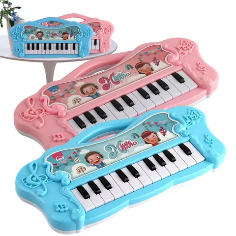 Portable 22 Keys Kids Electronic Piano Toy Musical Enlightenment Keyboard For Early Education Learning Boys Girls Gift