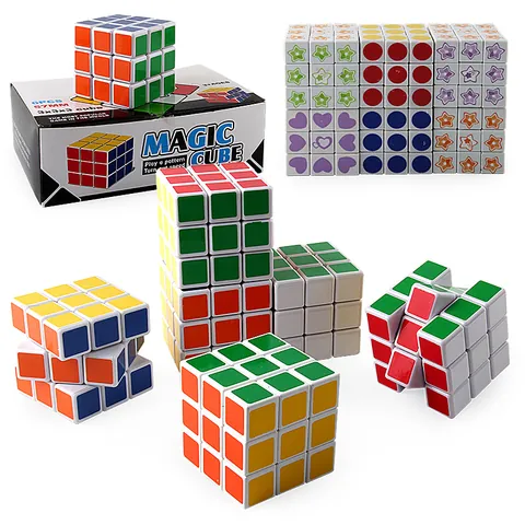 Educational 3x3 Magic Cube Set Multicolor Smooth Speed Cube Puzzle Toy For Children Brain Training Stress Relief Gifts