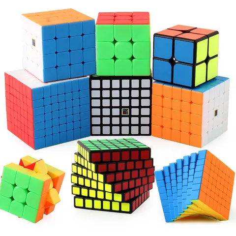 Meilong Series Professional Speed Cube Professional Stickerless Magic Cube For IQ Training Stress Relief Educational Puzzle Toy For Kids Adults