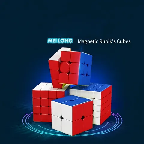 Cubo Magico Magnetico Professionale Speed Cube Plastica ABS Liscio Rompicapo Educativo Puzzle Giocattolo Regalo per Bambini