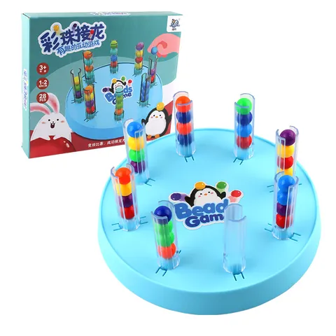 Pädagogisches Farbiges Perlenspiel Tischspielzeug Für Kinder Logiktraining Farbsortierung Interaktives Puzzle Kunststoff Schreibtischspiel