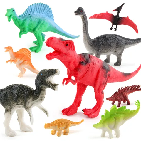 Giocattolo del Mondo dei Dinosauri Realistico in Barattolo Portatile Figure di Dinosauri del Giurassico per Bambini