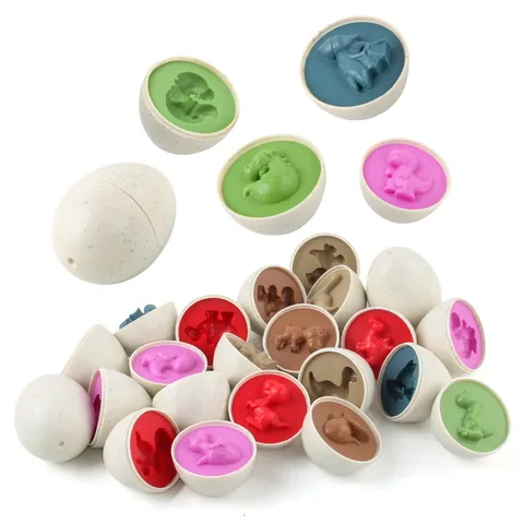 Dinosaur Matching Eggs Educational Color Shape Recognition Sorting Puzzle For Toddlers Early Learning STEM Learning Toys