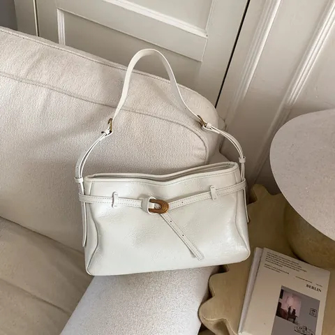 Damen Retro PU Leder Schultertasche Große Kapazität Umhängetasche Minimalistisch Büro Täglich Lässig Tote Handtasche Für Damen