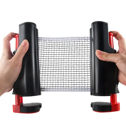 Draagbaar Uitschuifbaar Tafeltennisnet Met Post Voor Indoor Outdoor Training Professioneel Pingpong Vervangingsnet
