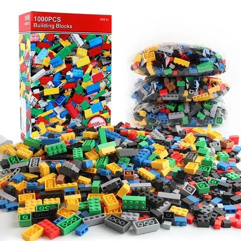 Small Particle Building Blocks Set Multicolor ABS Plastic DIY Educational Construction Toy For Kids Creative Puzzle Bricks Gift Box