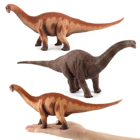 Realistic Brontosaurus Dinosaur Model Toy Plastic Static Animal Figurine Simulation Decoration For Kids Collection