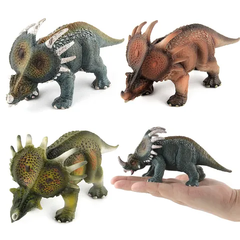 Giocattolo Modello di Dinosauro Styracosaurus Realistico Statuetta in PVC Solido per Educazione dei Bambini Decorazione Scrivania