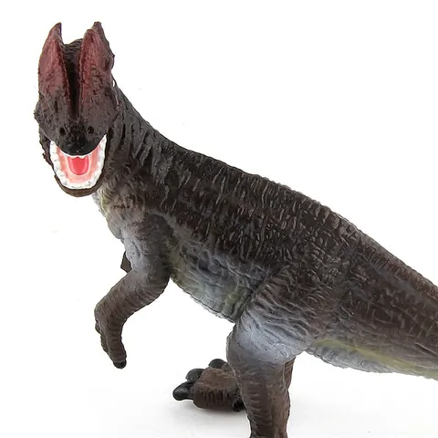 Modelo de Dinosaurio Dilofosaurio Jurásico Realista Figura de Animal para Niños Educación Colección Decoración de Escritorio