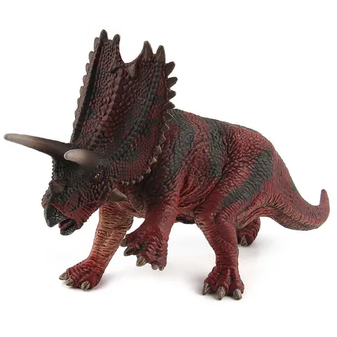 Realistic Simulation Pentaceratops Dinosaur Model Animal Figure Toy For Kids Educational Collection Decoration Display Gift