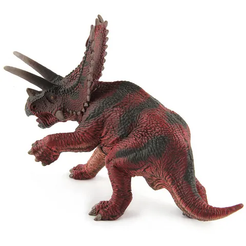 Realistic Simulation Pentaceratops Dinosaur Model Animal Figure Toy For Kids Educational Collection Decoration Display Gift