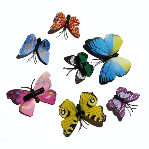 3D Simulation Butterfly Hair Clips Colorful Printed Simulation Insects Hairpins Sweet Side Clips Bridal Wedding Beach Party Headwear Fashion Hair Accessories