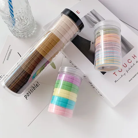 Élastiques à Cheveux Sans Couture Haute Élasticité Bandeaux en Nylon Porte Queue de Cheval en Bouteille Pour Femmes Filles Accessoires de Coiffure