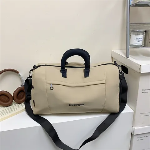 Bolso de Viaje de Tela Oxford de Gran Capacidad Con Compartimento para Zapatos Bolso Deportivo Impermeable para Mujeres