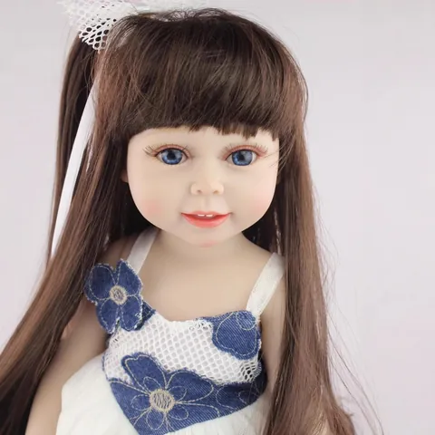 Realistische Reborn Baby Puppe Lange Lockige Haare Prinzessinnenkleid Weicher Kunststoffkörper Waschbare Realistische Kleinkind Mädchen Puppe Mit Kleidung Zubehör Geschenk