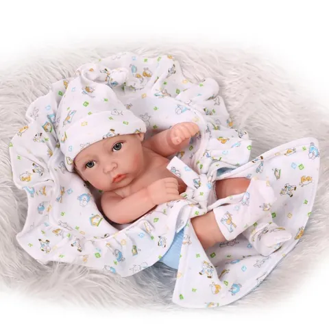 Realistic Reborn Baby Doll 27cm Full Silicone Body Washable Anatomically Correct Soft Newborn Doll For Kids Toy Photography Prop