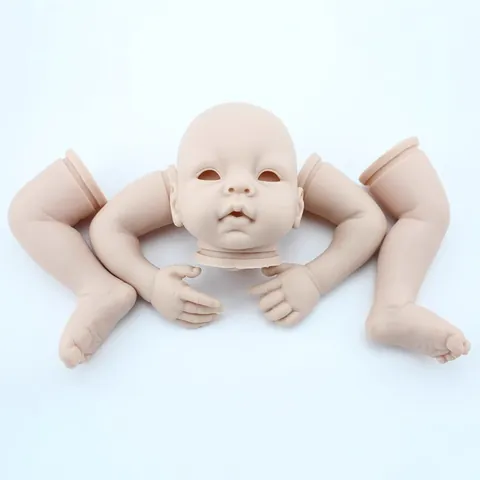 DIY Unpainted Lifelike Reborn Doll Mold Kit Silicone Vinyl Head Arms Legs Parts For Realistic Handicraft Crafting Accessory