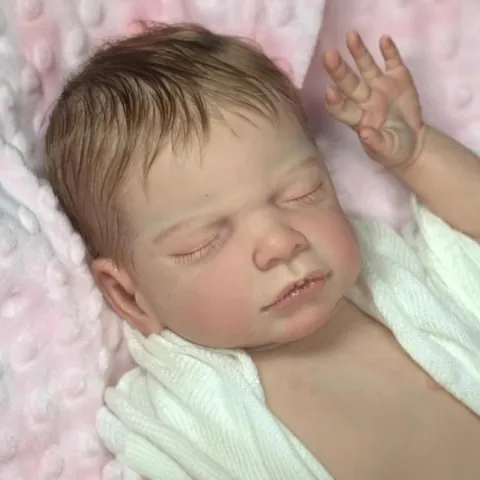 Unbemaltes Weiches Festes Silikon Reborn Puppen Kit Realistische Blanko DIY Teile Für Neugeborene Baby Puppe Kopf Gliedmaßen