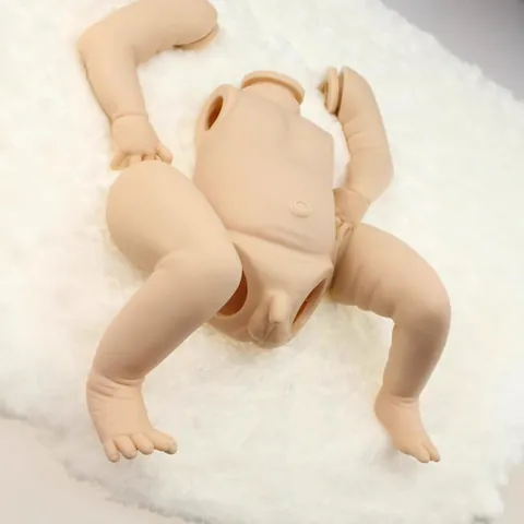 Onbeschilderde Reborn Baby Pop Kit Volledig Lichaam Siliconen Vinyl DIY Levensechte Pasgeboren Realistische Onderdelen Onafgewerkte Vorm