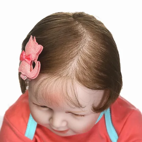 Realistic Reborn Baby Doll Lifelike Soft Silicone Vinyl Limbs Cotton Body Pink Rabbit Outfit Toy Accessories Girls Gift