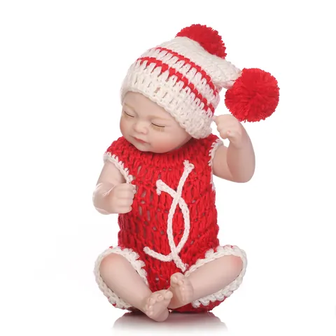 Muñeca Bebé Reborn Realista de Silicona de Cuerpo Completo Impermeable Simulación Recién Nacido Con Conjunto de Punto