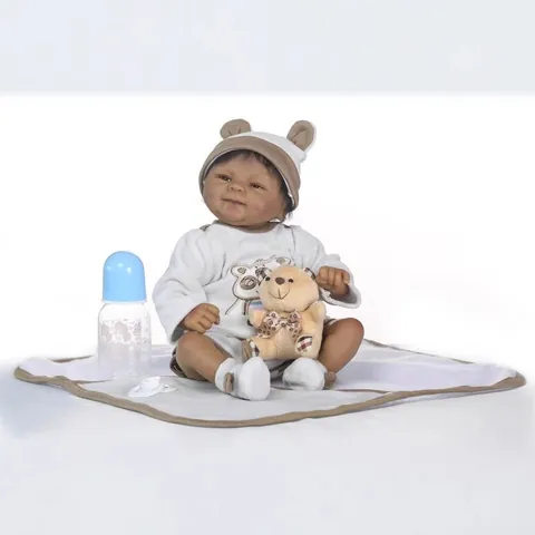 Lifelike Reborn Baby Doll Silicone Soft Body Realistic Newborn Doll Set With Clothes Accessories For Kids Birthday Gift