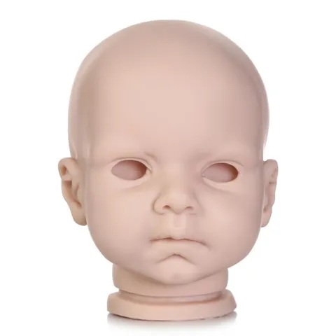 Ongeverfde Reborn Peuter Pop Kit Zachte Siliconen Vinyl Blanco Pop Onderdelen DIY Levensechte Baby Pop Hoofd Ledematen Groot