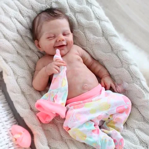Onbeschilderd Reborn Poppenpakket Realistische Zachte Siliconen Onderdelen Met Stoffen Lichaam DIY Realistische Baby Pop Accessoire Voor Creatie